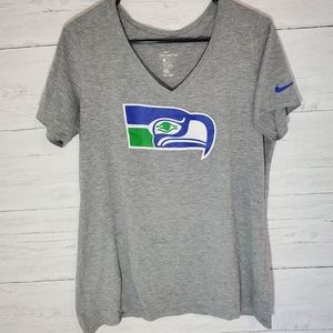 Nike Womens Seahawks V-Neck Tshirt